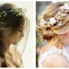 Couronne de fleurs cheveux mariage